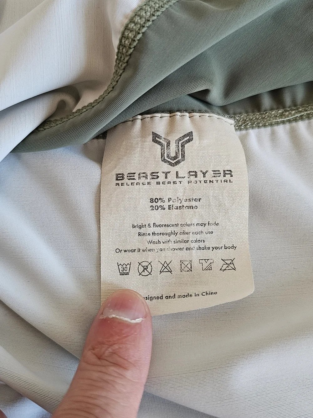 Beast Layer Men's Long Sleeve Swim Shirt Sun Protection, XXL 2XL